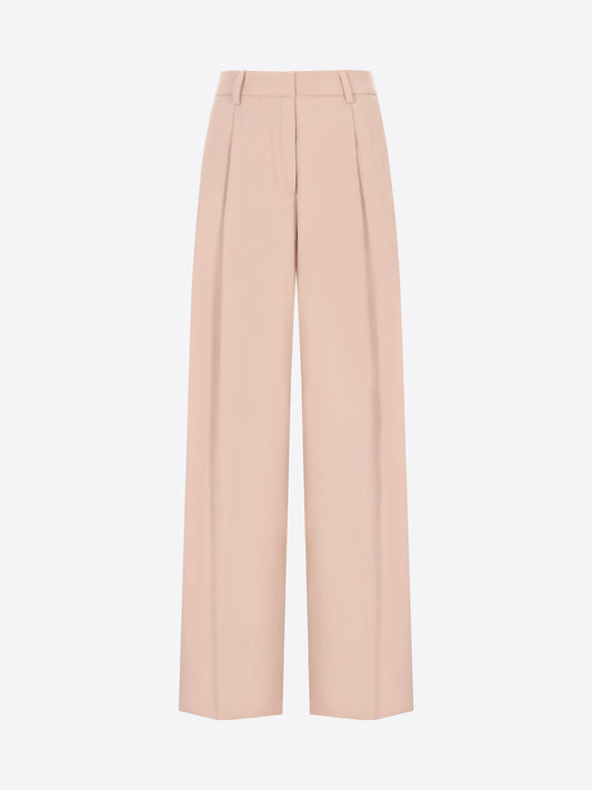 Distretto12 Belmont Sand Poly-Viscose Oversized Pleated Trousers - Woman - Product Still Life