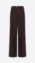 Distretto12 Belmont Chocolate Poly-Viscose Regular Trousers - Woman - Product Still Life