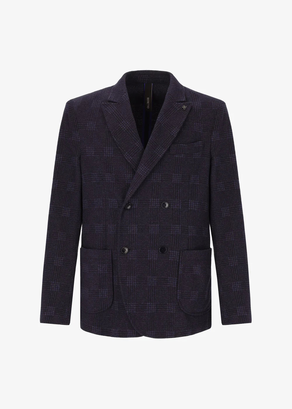 Prince of Wales Double Breasted Suit Faster12 Blue