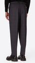 Ban Carracci Charcoal Prince-Of-Wales Milano-Jersey Trousers - Model Back View