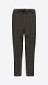 Distretto12 Relax Carracci Brown Prince-Of-Wales Milano-Jersey Trousers - Product Still Life