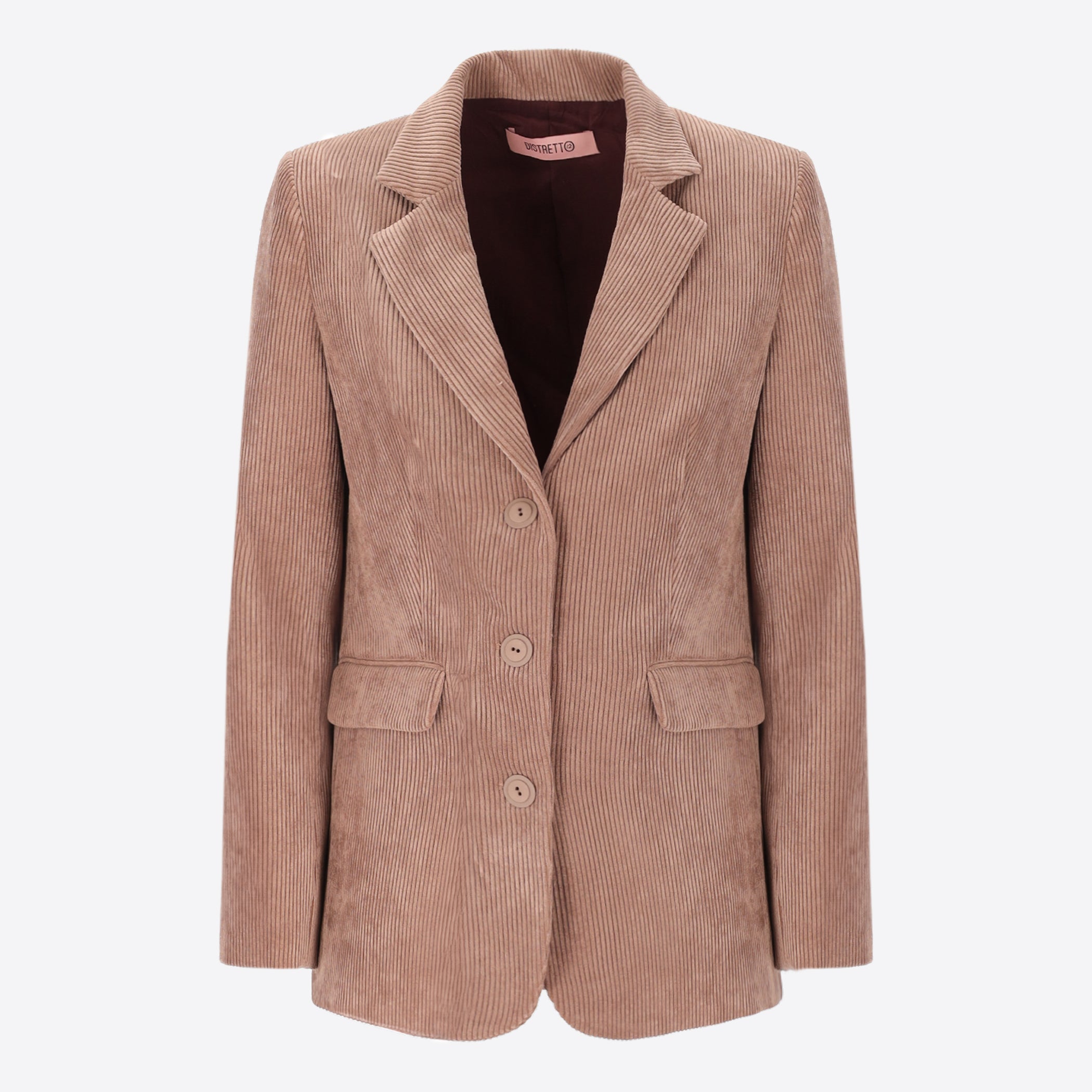 Regular Jacket in Corduroy Fabric Crix - Woman