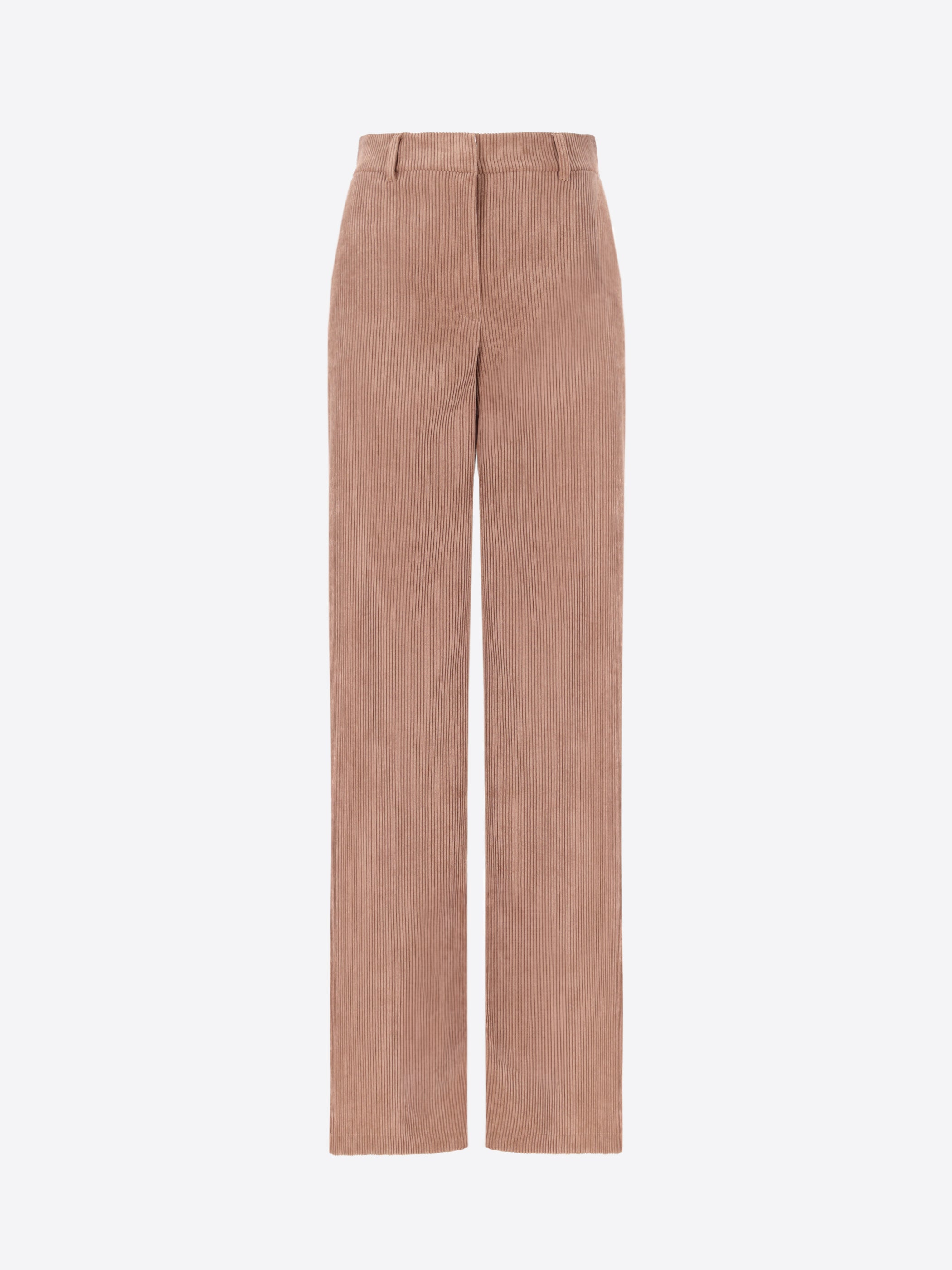 Regular Trousers in Corduroy Fabric Crix - Woman