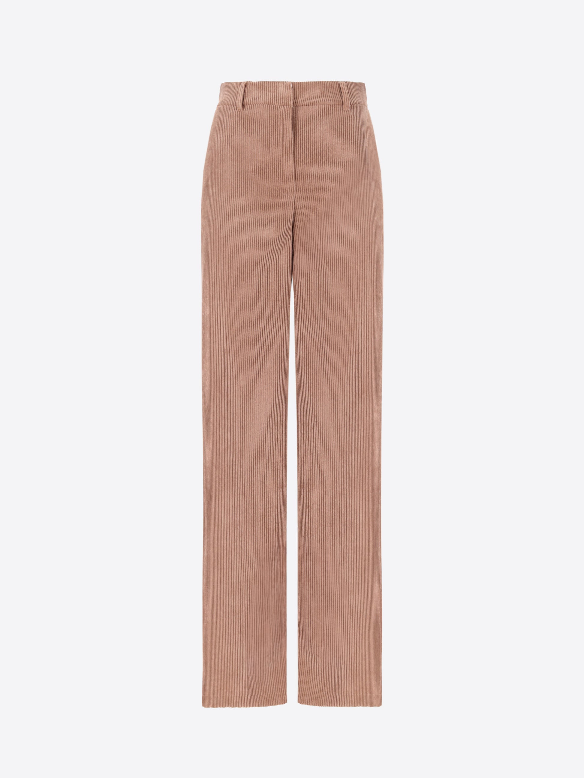 Regular Trousers in Corduroy Fabric Crix - Woman