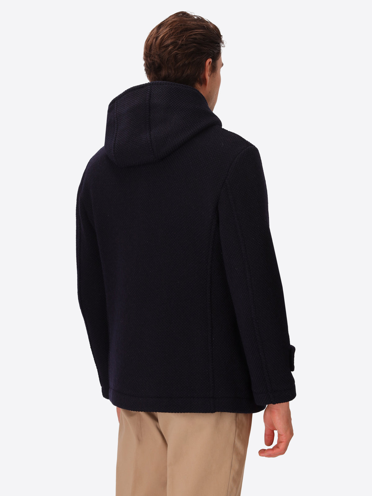 Seed-Stitch Wool-Blend Hooded Jacket Blasius