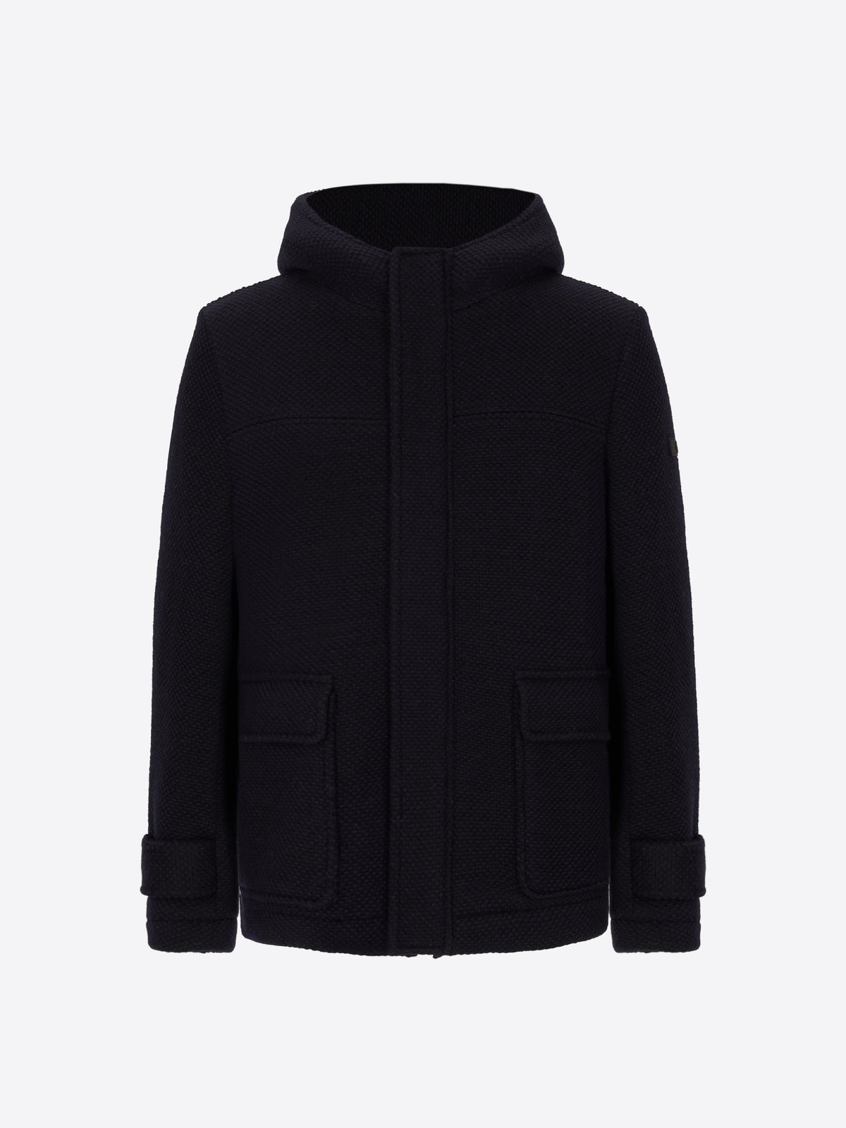 Seed-Stitch Wool-Blend Hooded Jacket Blasius