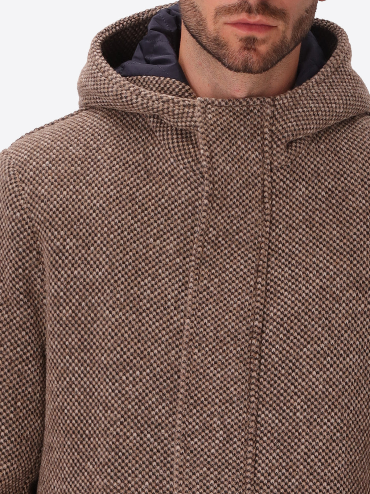 Seed-Stitch Wool-Blend Parka Blasius