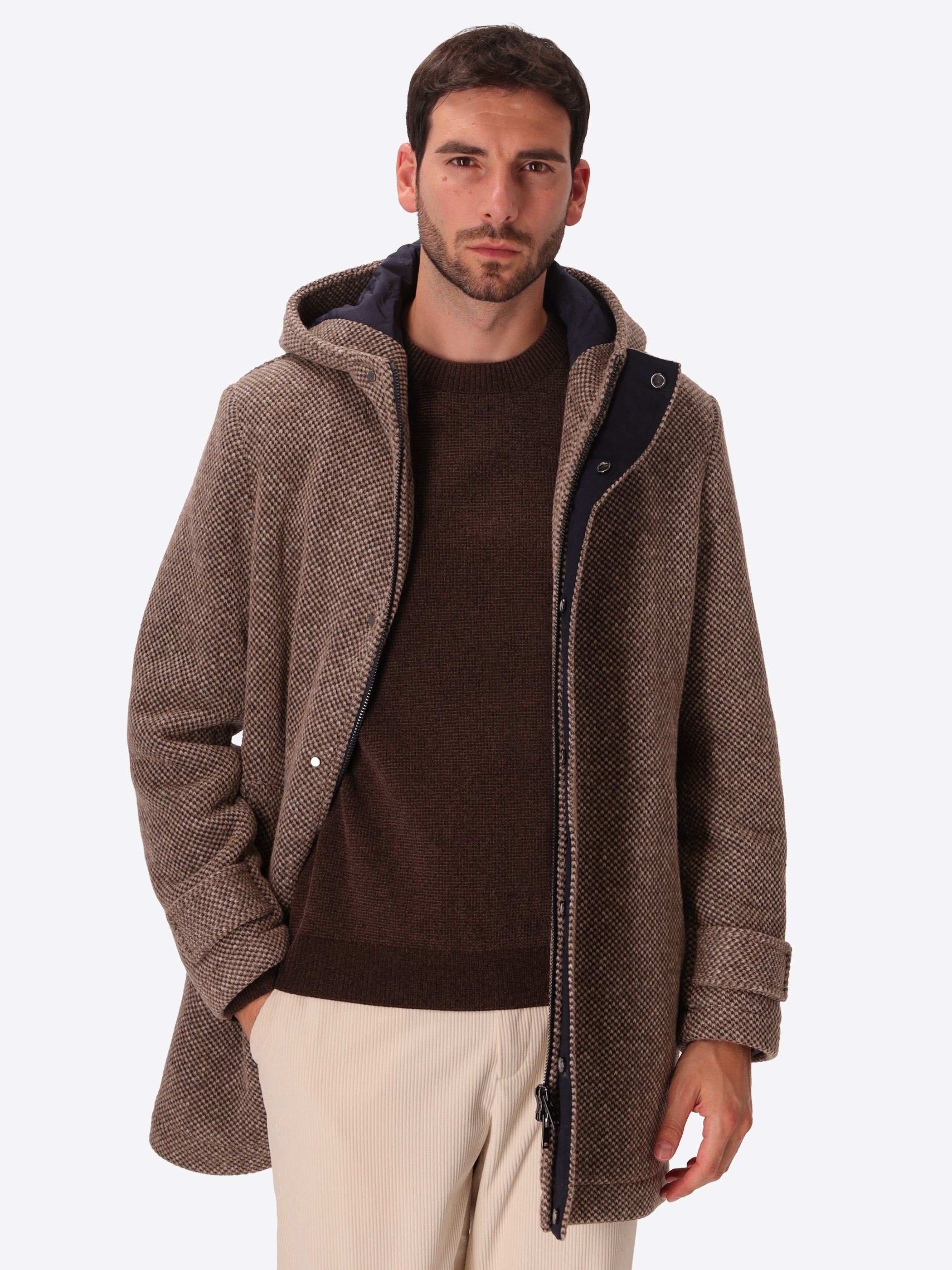 Seed-Stitch Wool-Blend Parka Blasius