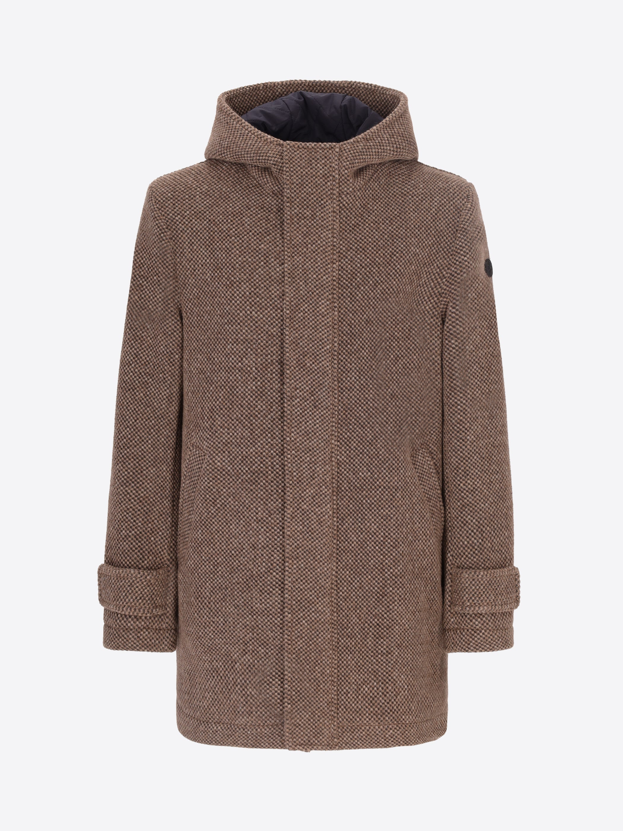 Seed-Stitch Wool-Blend Parka Blasius