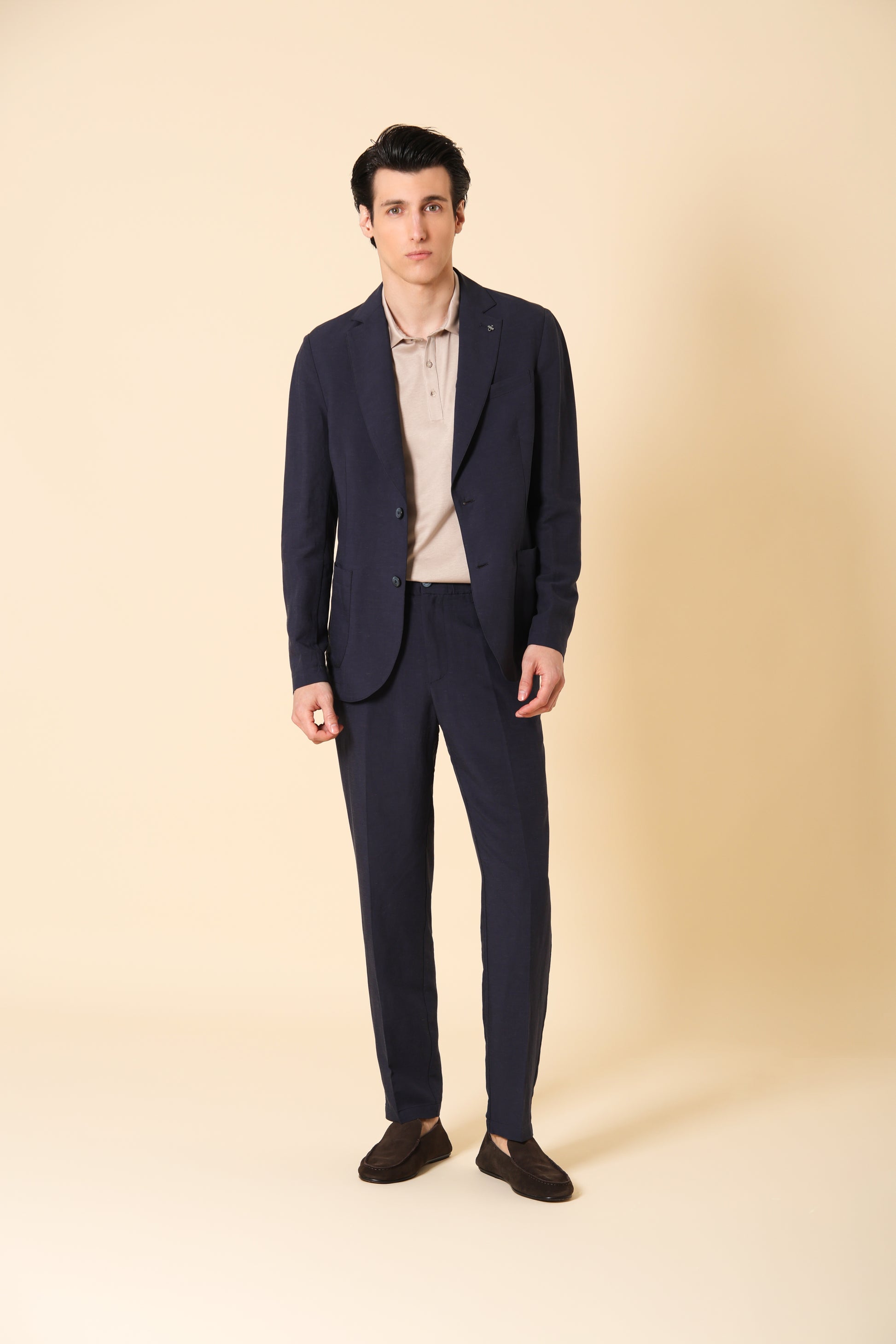 Jacket Alloro In Lightweight Linen-Viscose Fabric