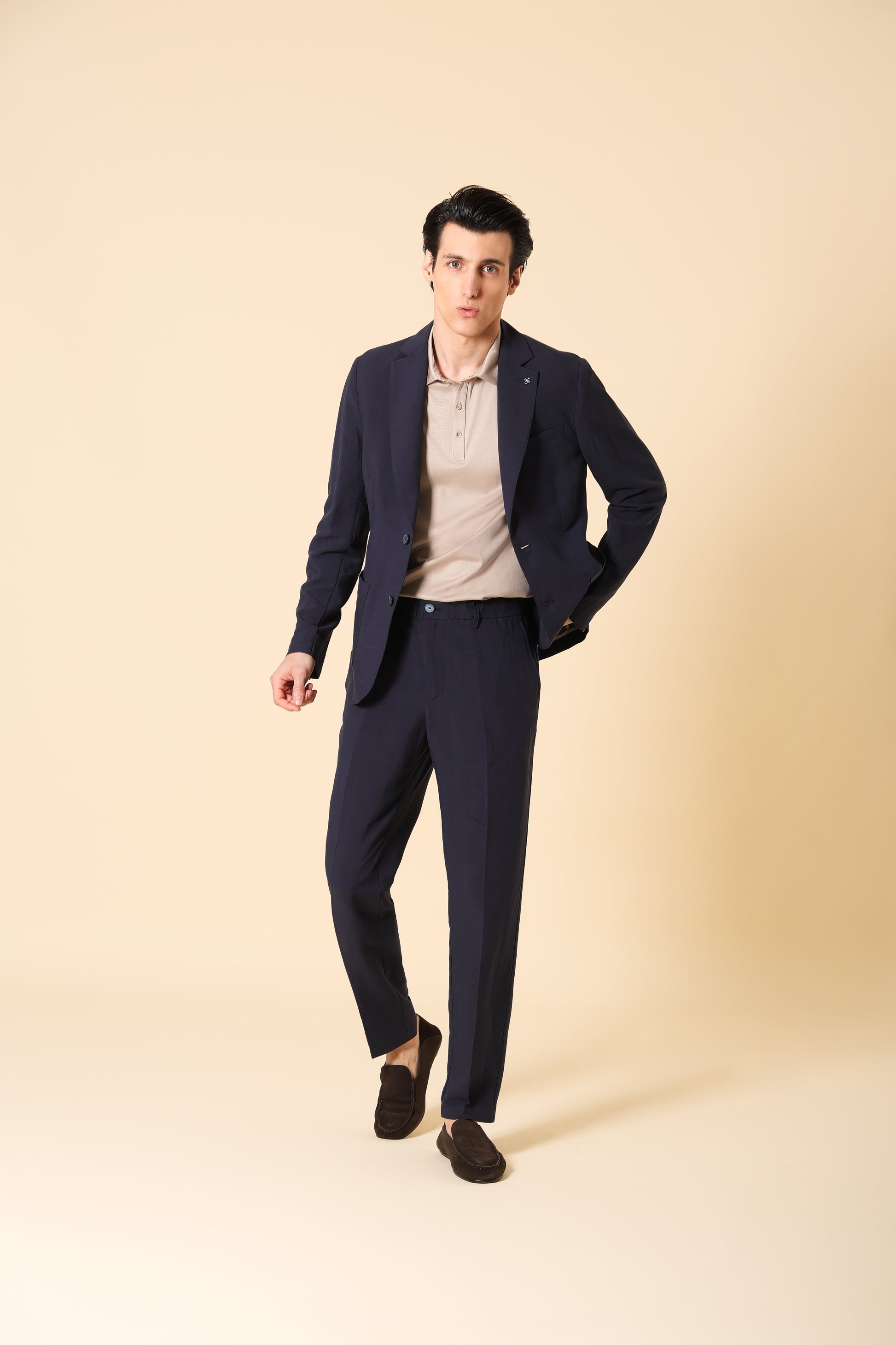 Jacket Alloro In Lightweight Linen-Viscose Fabric