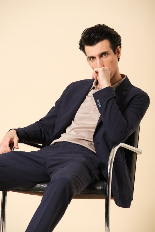 Jacket Alloro In Lightweight Linen-Viscose Fabric