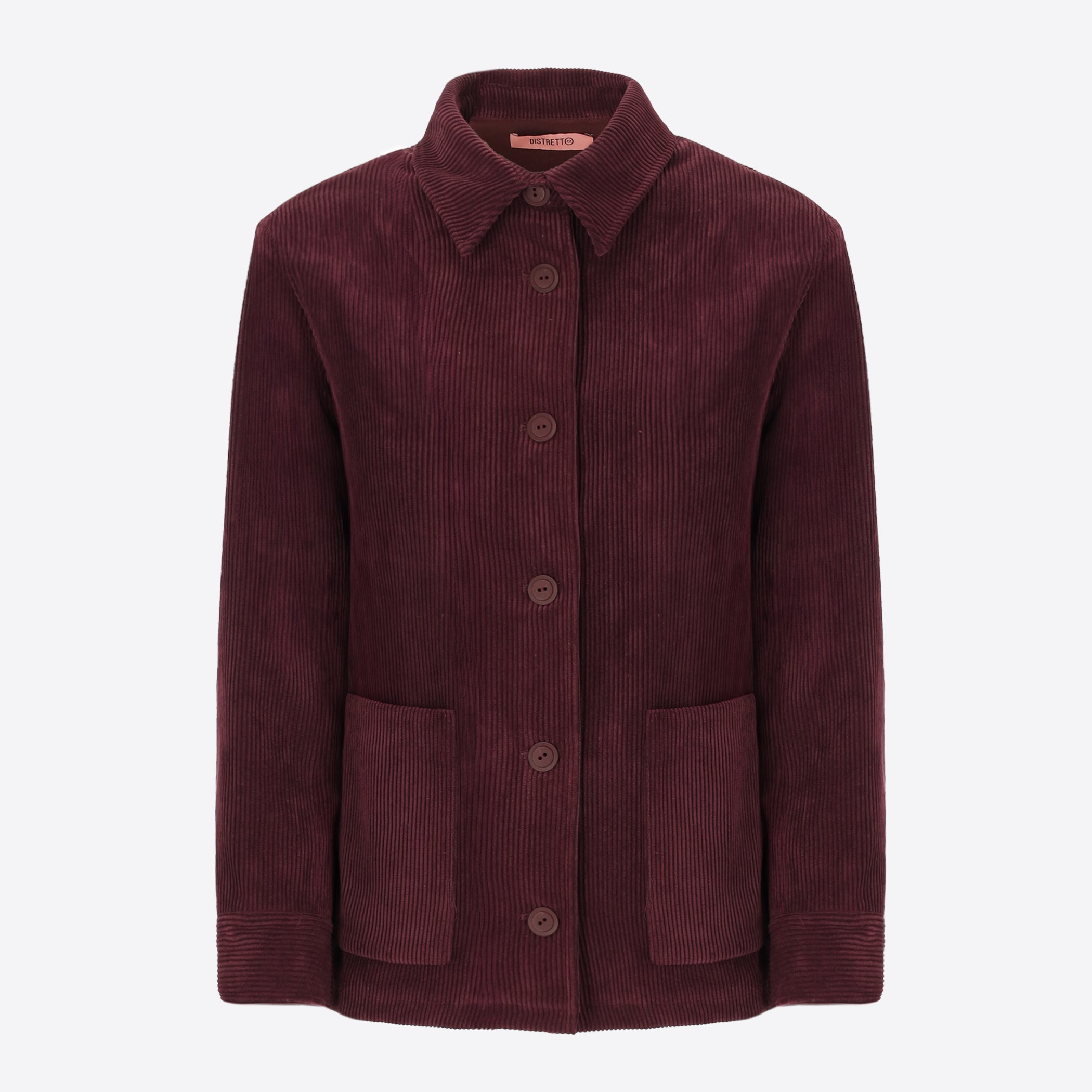 Shirt Jacket in Corduroy Fabric Crix - Woman