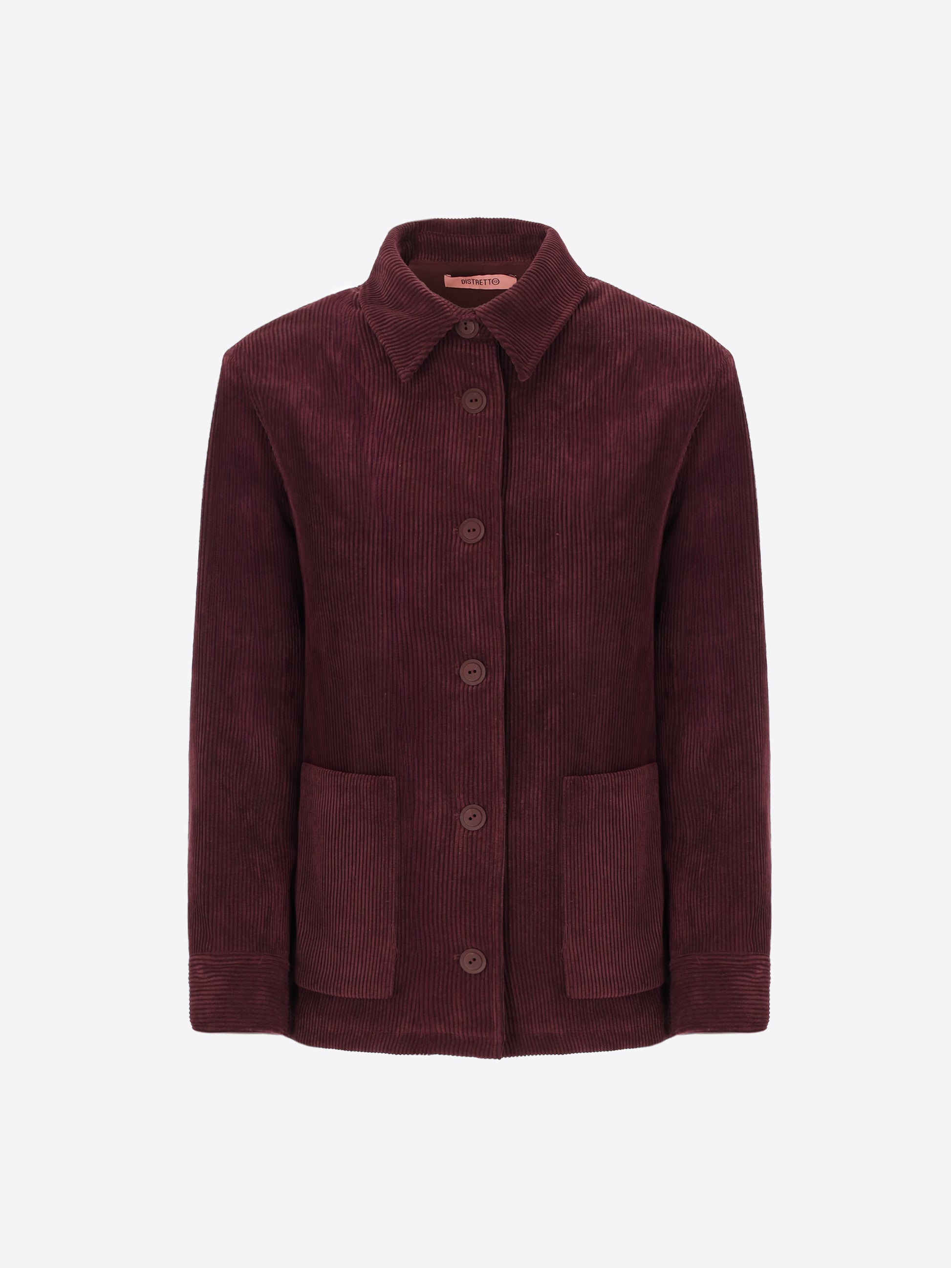 Shirt Jacket in Corduroy Fabric Crix - Woman