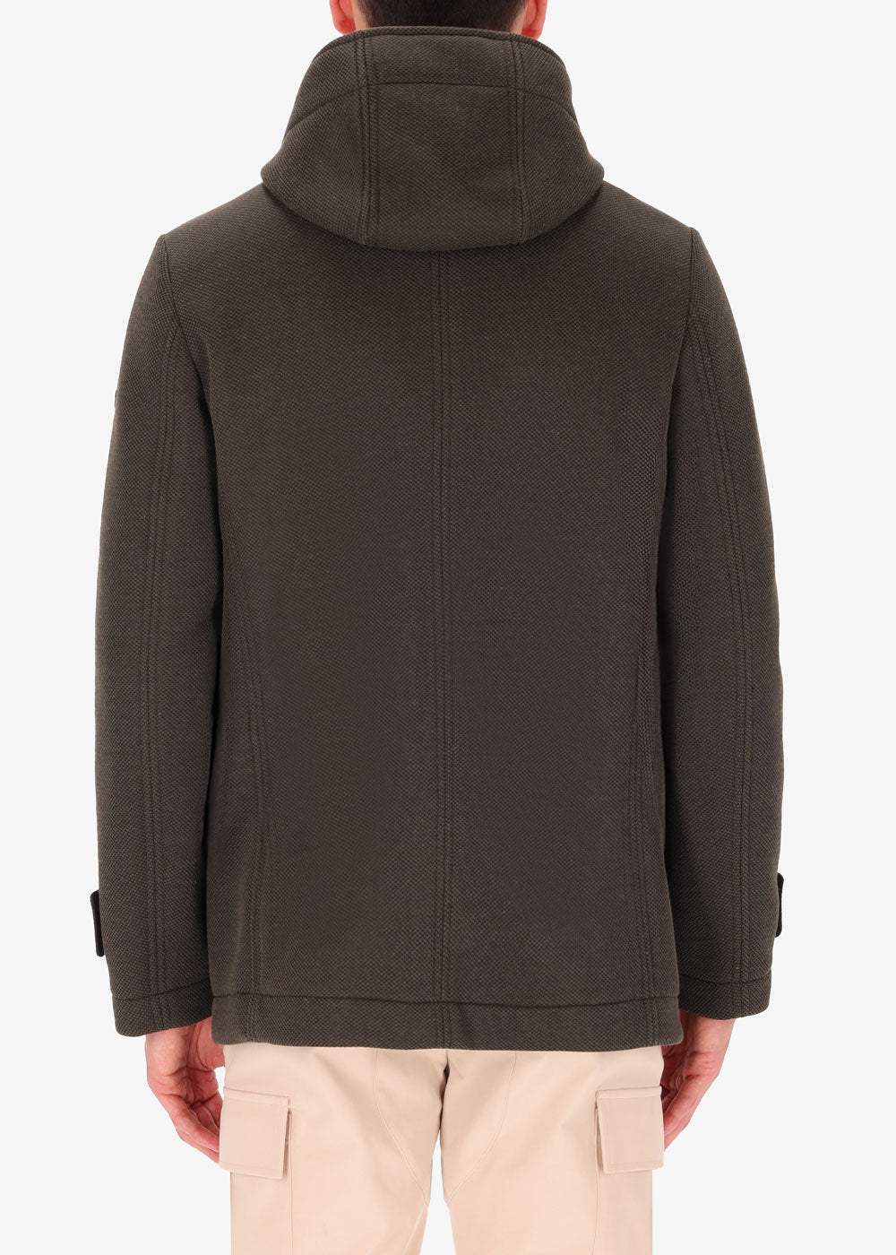 Short Jacket Hooded Cruise in Stretch Technical Fabric