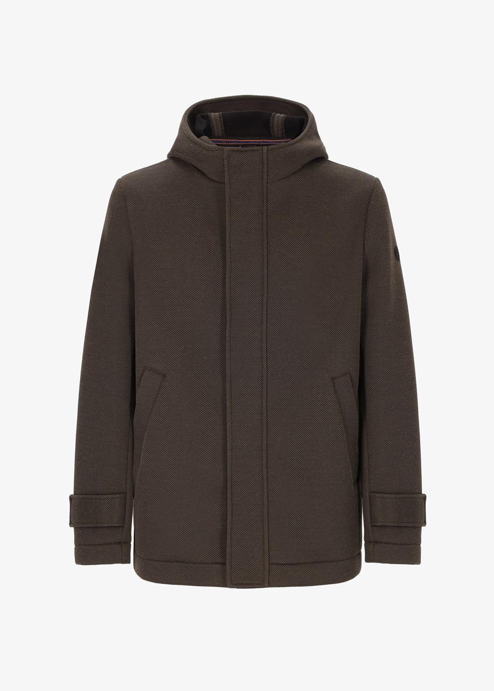Short Jacket Hooded Cruise in Stretch Technical Fabric