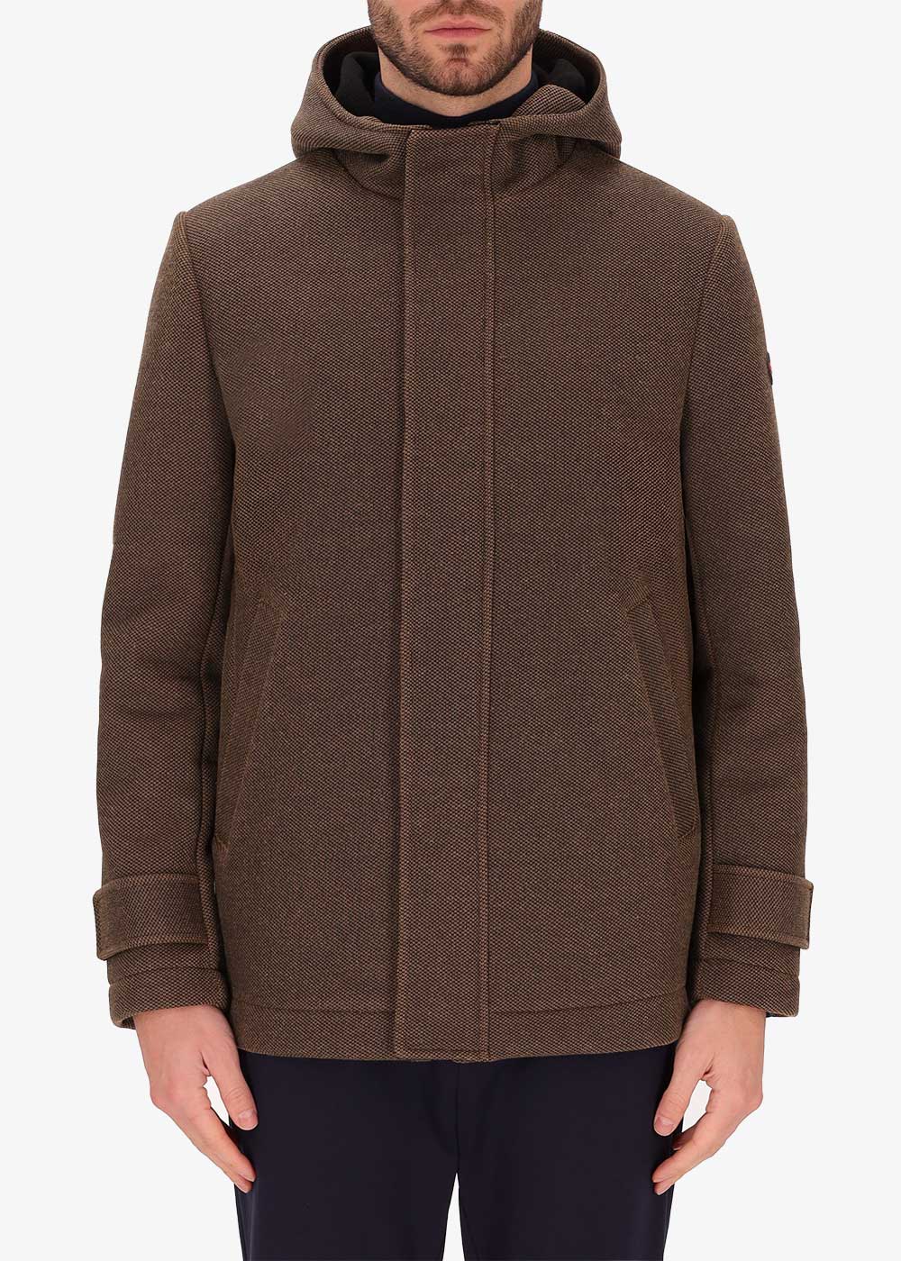 Kurze Jacke Cruise aus Technischem Stretch Gewebe mit Kapuze