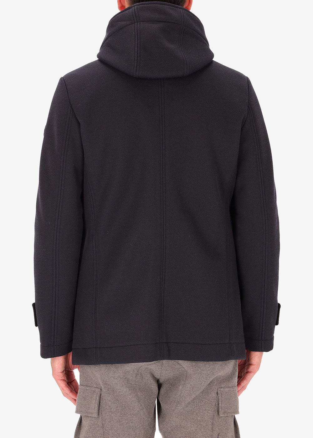 Short Jacket Hooded Cruise in Stretch Technical Fabric