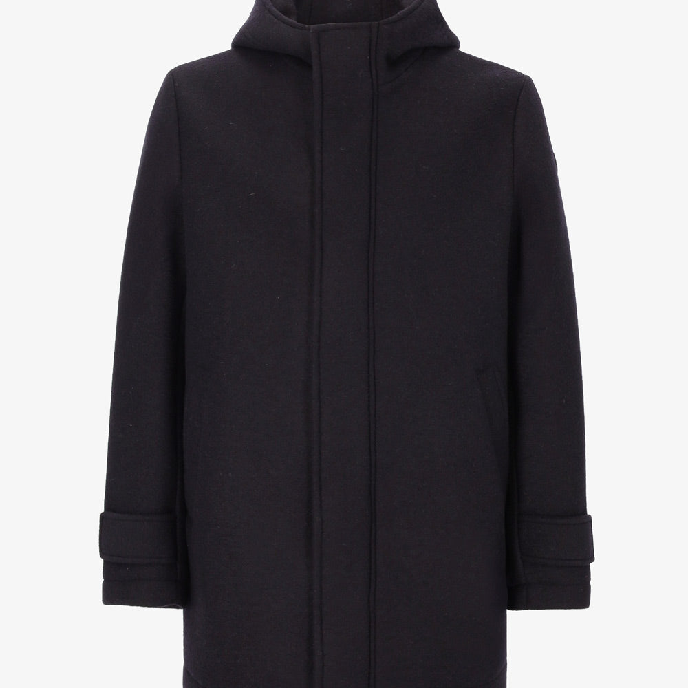 Bonded Stretch Boiled Wool Parka Carlos