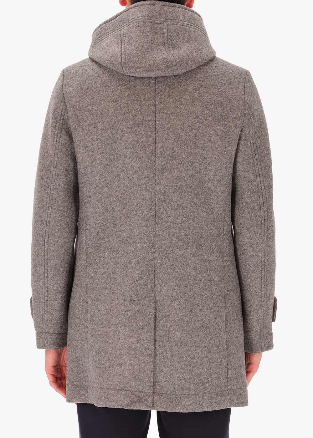 Bonded Stretch Boiled Wool Parka Carlos