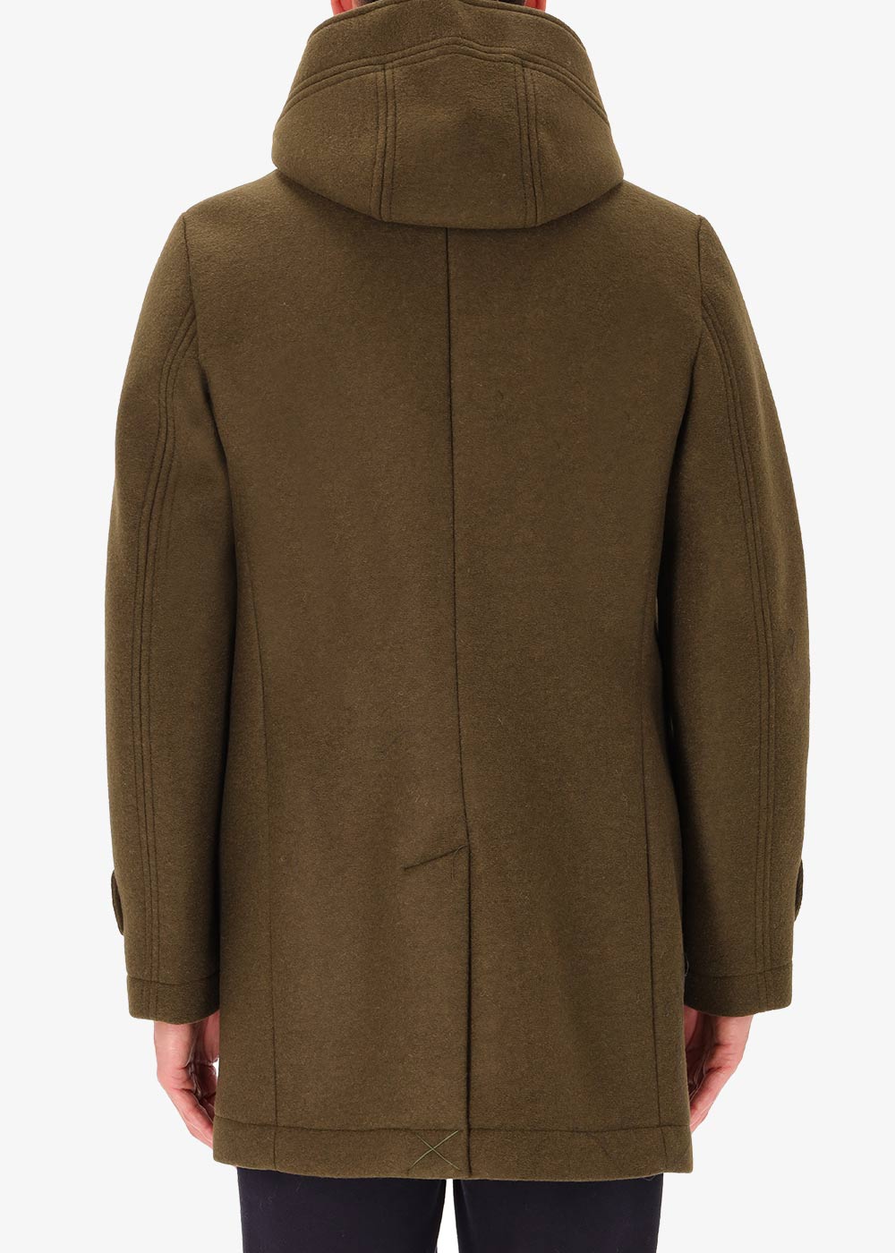 Bonded Stretch Boiled Wool Parka Carlos