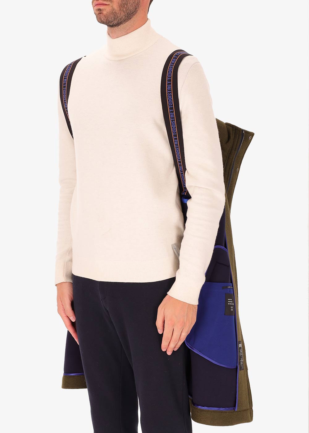 Bonded Stretch Boiled Wool Parka Carlos