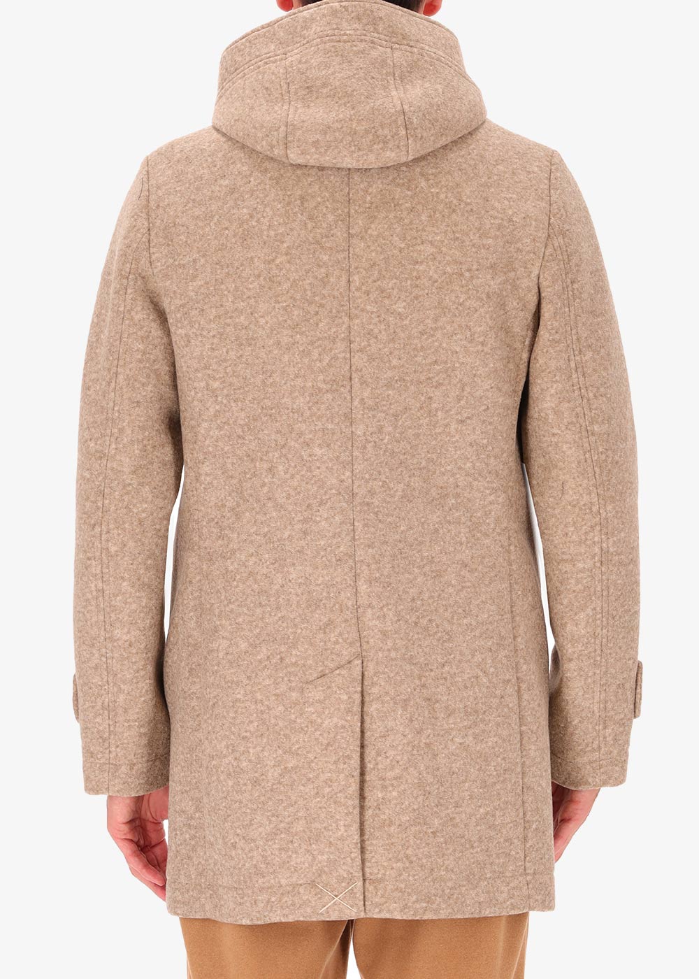 Bonded Stretch Boiled Wool Parka Carlos