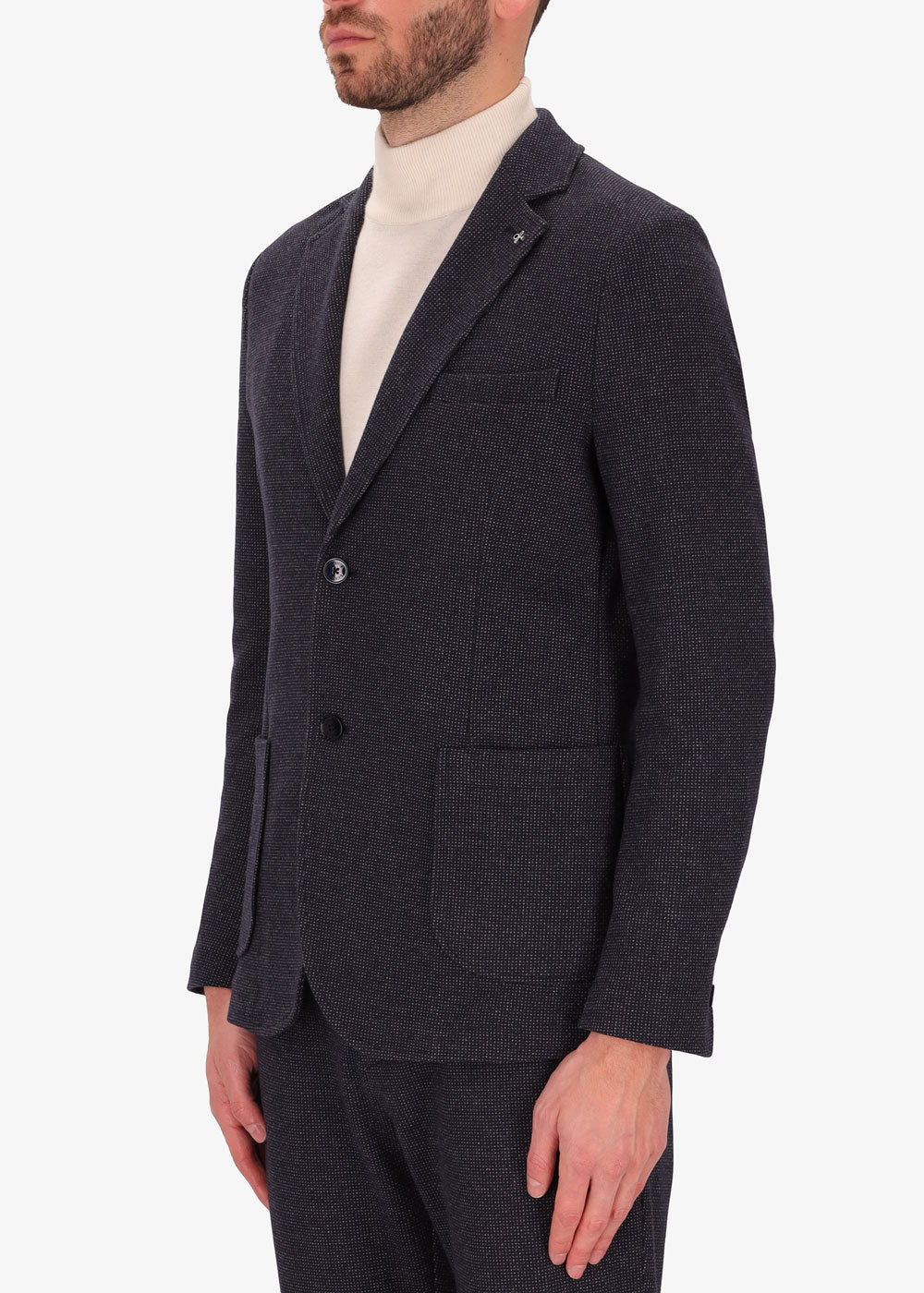 Jacke Clou' mit Bouclé-Effekt aus Stretch-Stoff