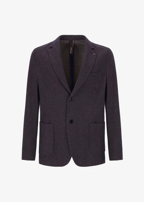 Bouclè Effect Fabric Suit Clou' Faster12 Blue