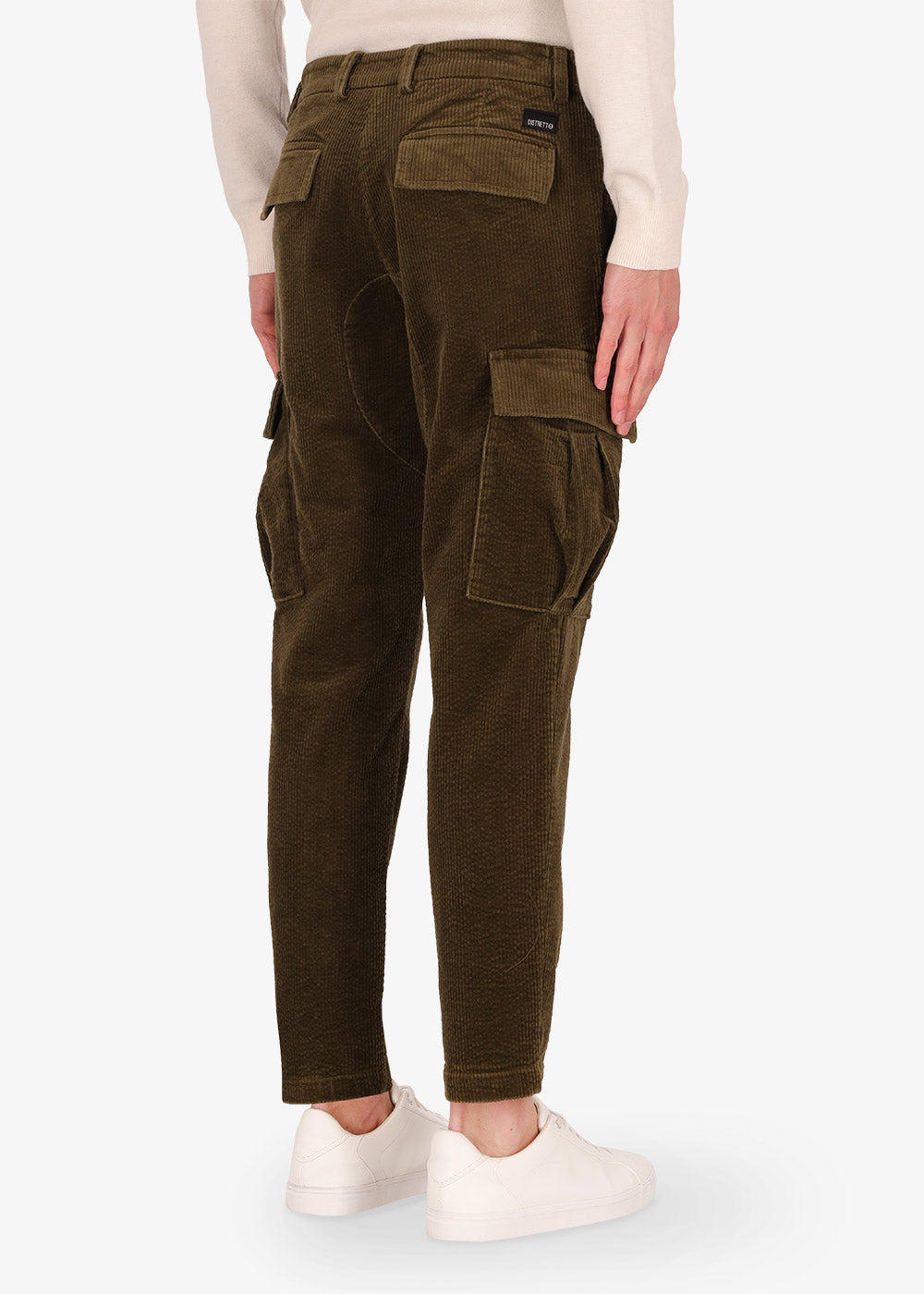 32" Stretch-Samt Plissee Cargo-Hose Langa