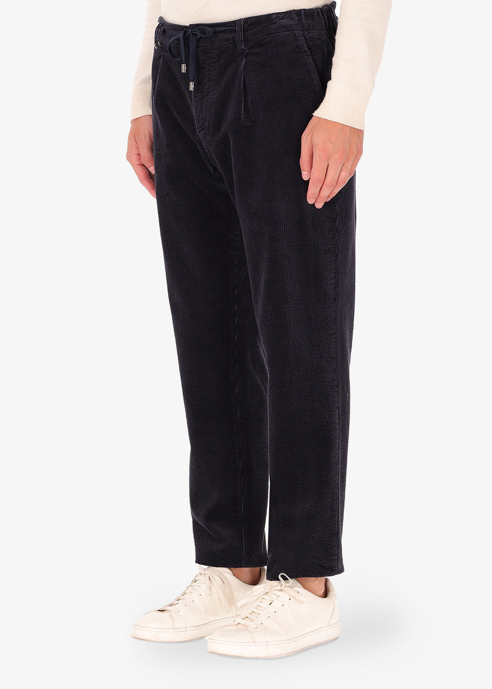 34" Stretch Samt plissiert mit Pinces Hose Langa