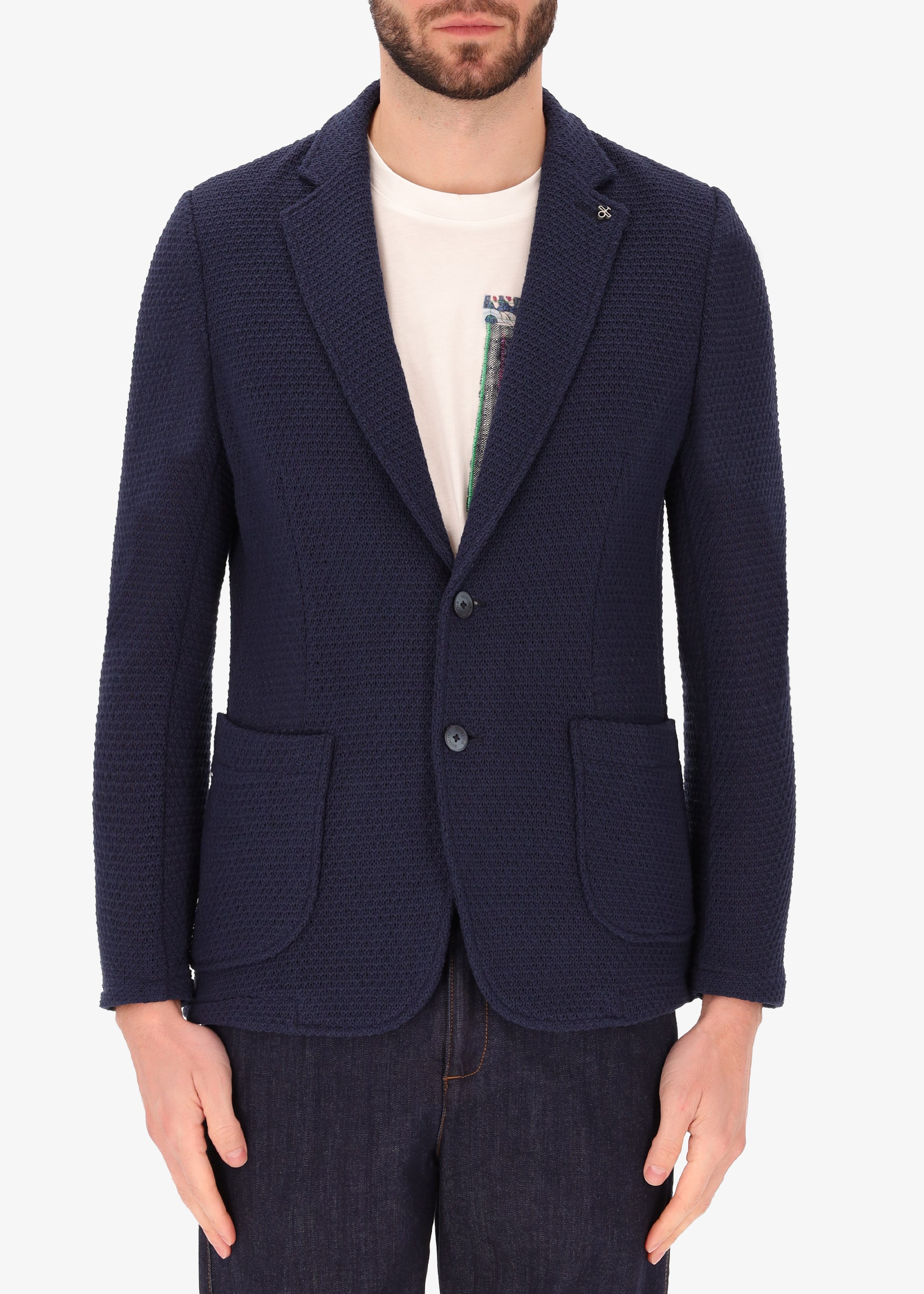 Pit-Jacke aus Baumwollmischstretchstrick