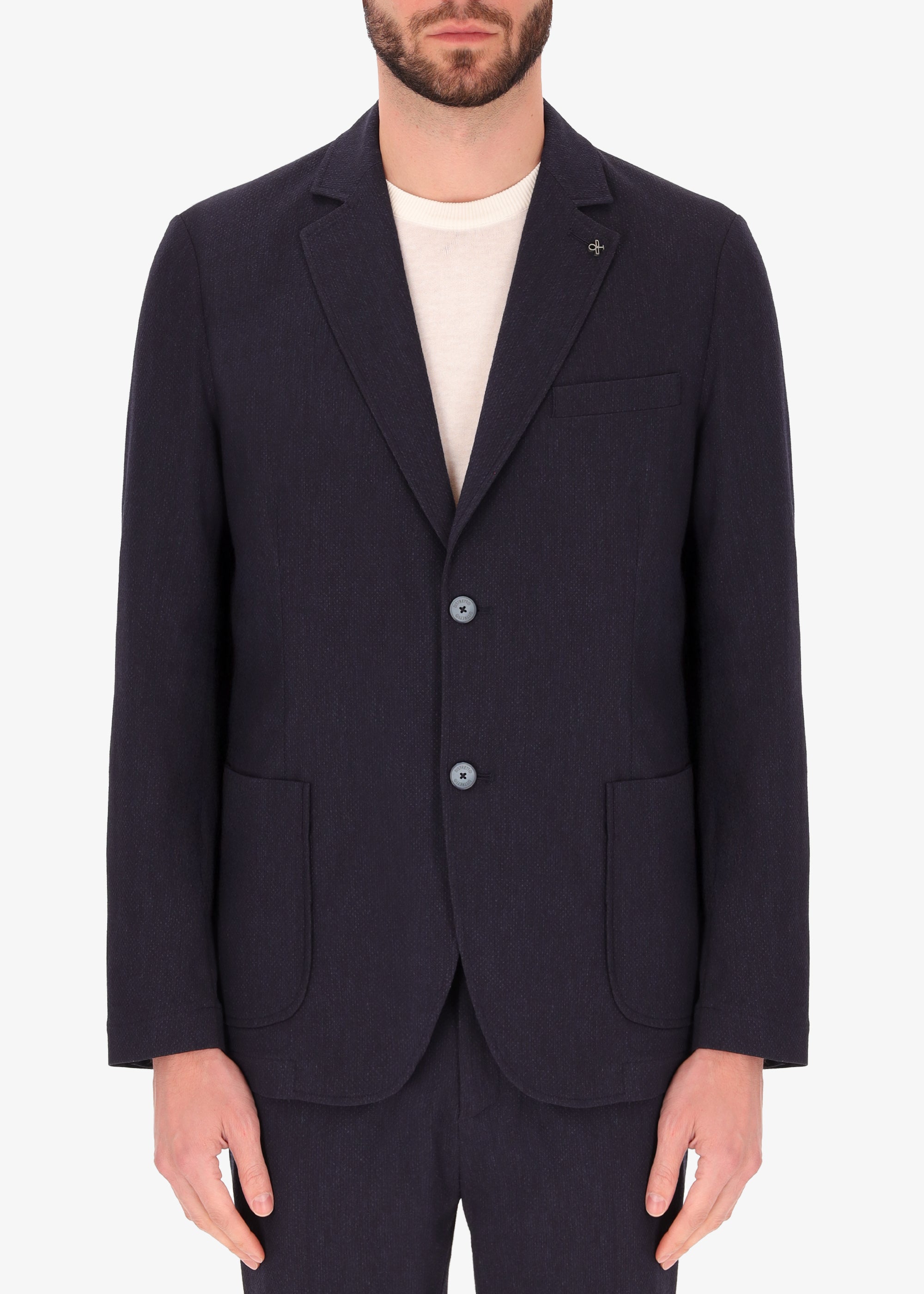 Stretch Raised Mini Dot Texture Jacket Saul