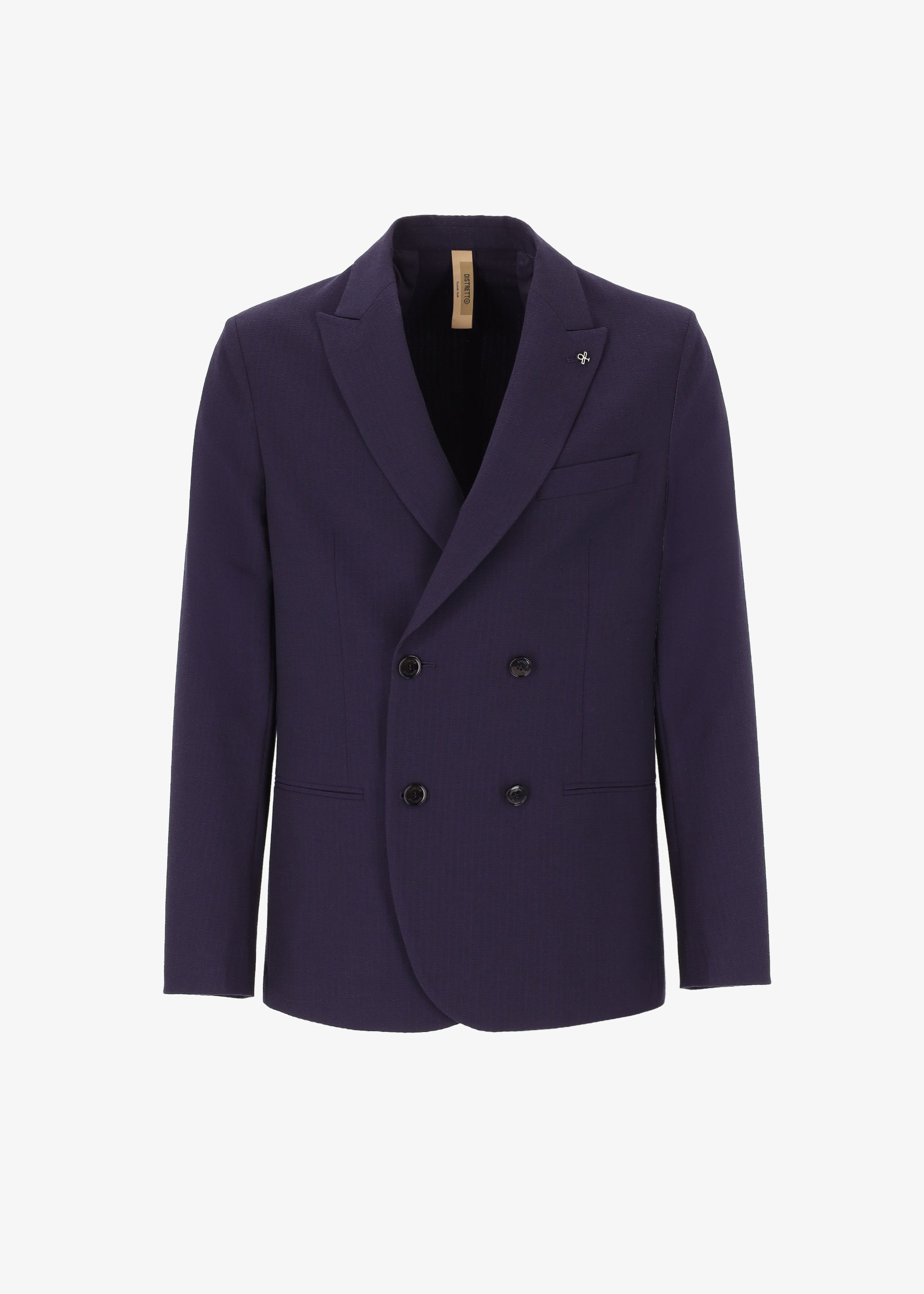 Gestreifte strukturierte doppelreihige Schneiderjacke Firenze - Capsule Tailor-Tech