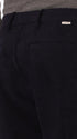 Cargo Leonardo Blue Super-Comfort Velvet Trousers - Close-Up Of The Back Pocket