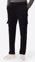 Cargo Leonardo Blue Super-Comfort Velvet Trousers - Model Front View