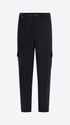 Distretto12 Cargo Leonardo Blue Super-Comfort Velvet Trousers - Product Still Life