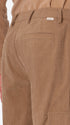 Cargo Leonardo Camel Super-Comfort Velvet Trousers - Close-Up Of The Back Pocket