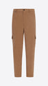 Distretto12 Cargo Leonardo Camel Super-Comfort Velvet Trousers - Product Still Life