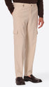 Cargo Leonardo Off White Super-Comfort Velvet Trousers - Model Front View