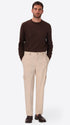 Cargo Leonardo Off White Super-Comfort Velvet Trousers - Model Full Body Shot