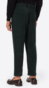 Relax Torino Bottle Green Super-Comfort Velvet Trousers - Model Back View