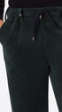Relax Torino Bottle Green Super-Comfort Velvet Trousers - Close-Up Of The Front Pocket