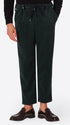 Relax Torino Bottle Green Super-Comfort Velvet Trousers - Model Front View