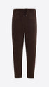 Distretto12 Relax Torino Brown Super-Comfort Velvet Trousers - Product Still Life