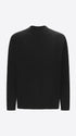 Distretto12 Black Sustainable Viscose-Blend Compact Knit Sweater Ayres - Product Still Life