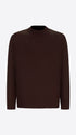 Distretto12 Brown Sustainable Viscose-Blend Compact Knit Turtleneck Sweater Ayres - Product Still Life