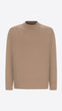 Distretto12 Dove Grey Sustainable Viscose-Blend Compact Knit Turtleneck Sweater Ayres - Product Still Life