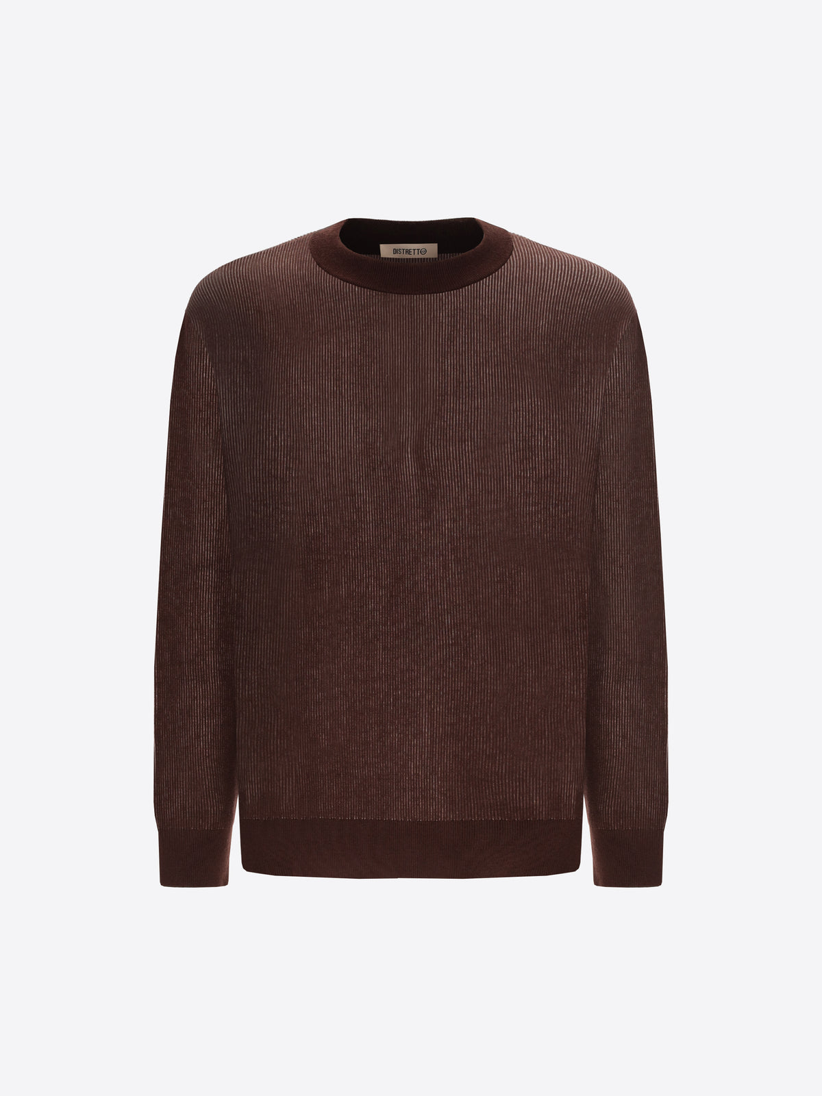 Distretto12 Brown Sustainable Viscose-Blend Sweater Aloisio - Product Still Life