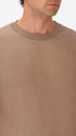 Dove Grey Sustainable Viscose-Blend Sweater Aloisio - Close-Up Of The Collar